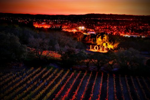 LOVE at Sunset by Will Bocquoy