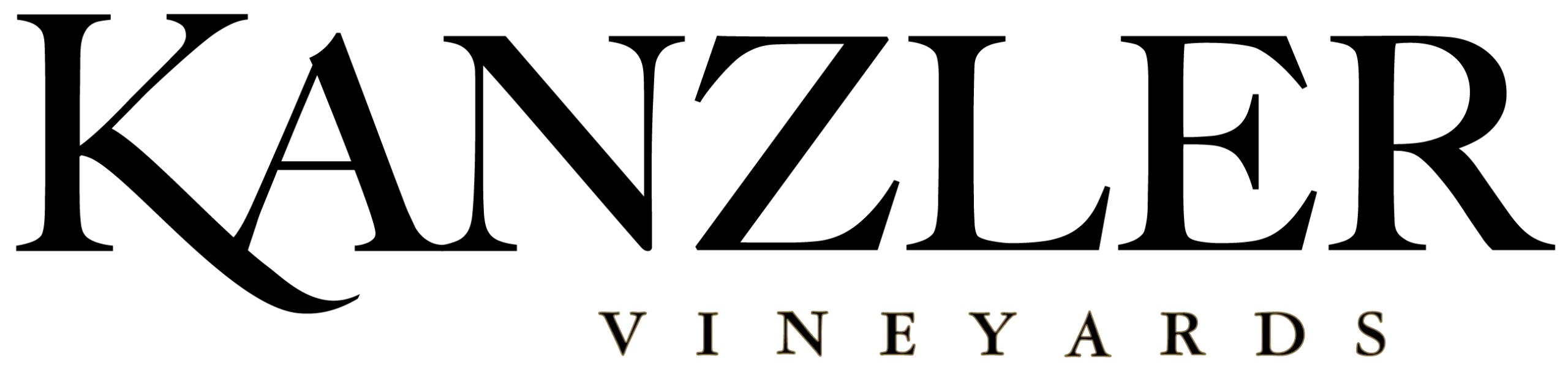 FOR-PRINT-Kanzler-logo-black-8×2-inches-with-transparency – Gabe Markowitz Kanzler Vineyards logo
