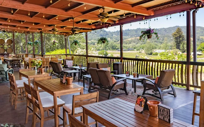 Best wineries with covered outdoor seating in Russian River Valley, California, Papapietro Perry Winery