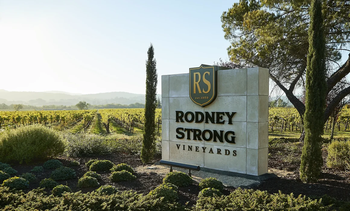 Entrance to Rodney Strong Vineyards
