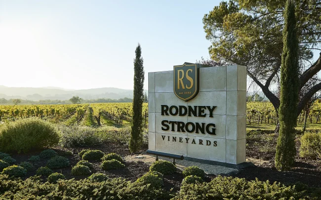 Entrance to Rodney Strong Vineyards