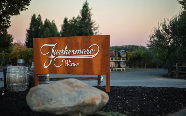 Entrance to Furthermore Wines