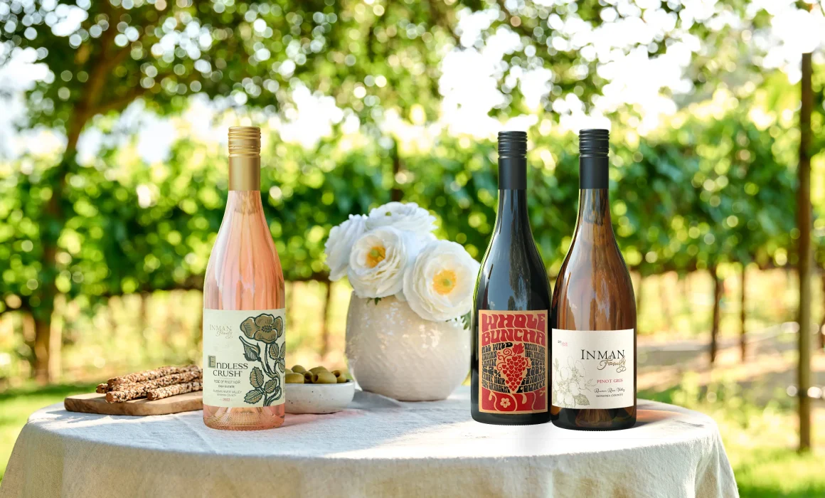 Inman Family Wines bottle lineup