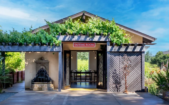 Exterior of Square Peg tasting room